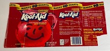 1980's KOOL AID Cherry 35 oz canister Label drink mix