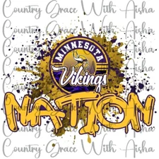 Sublimation Transfer Vikings Football Ready To Press Heat Transfer