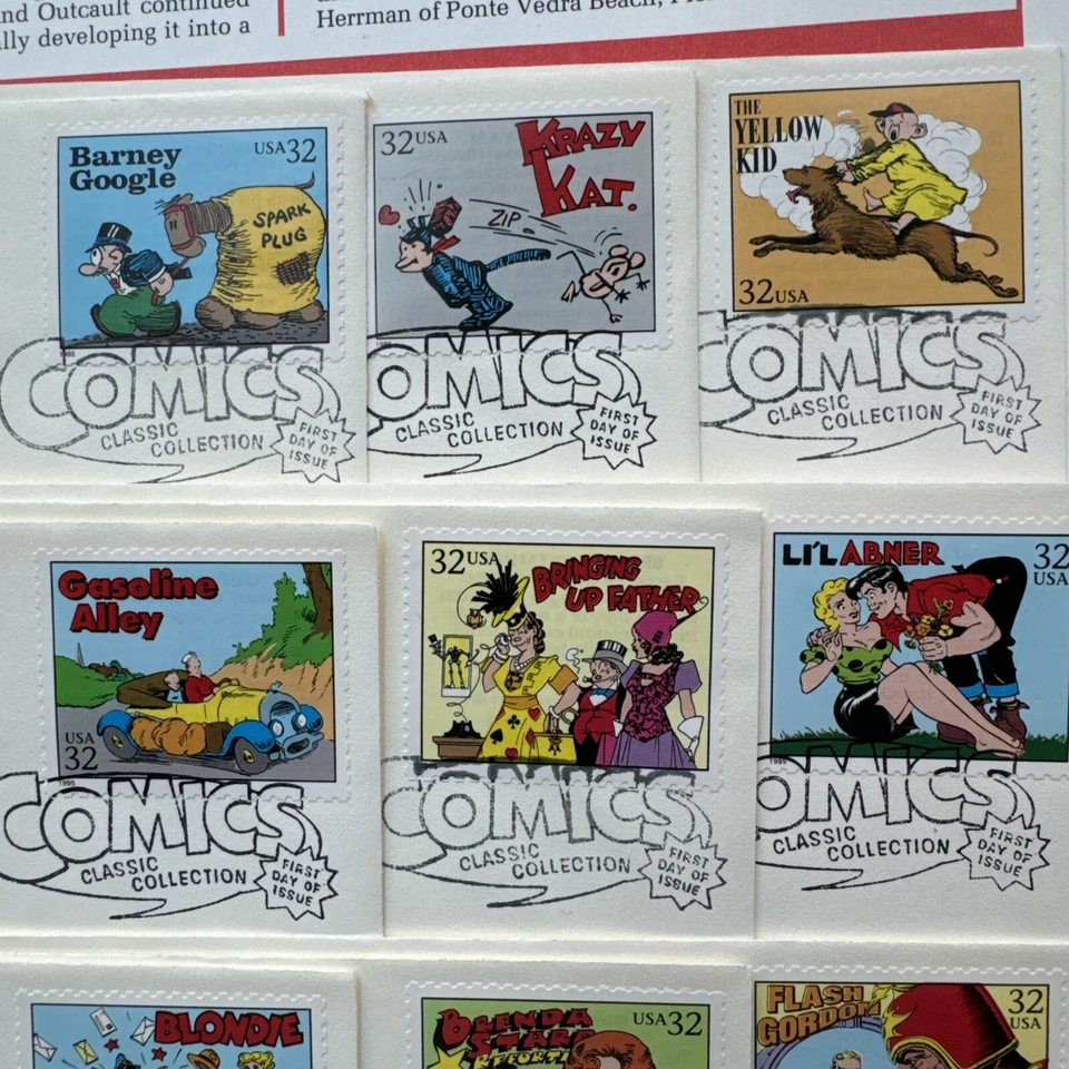 Comic Strip Stamps First Day Issue 1995 Lot of 20 - Image 4 of 4