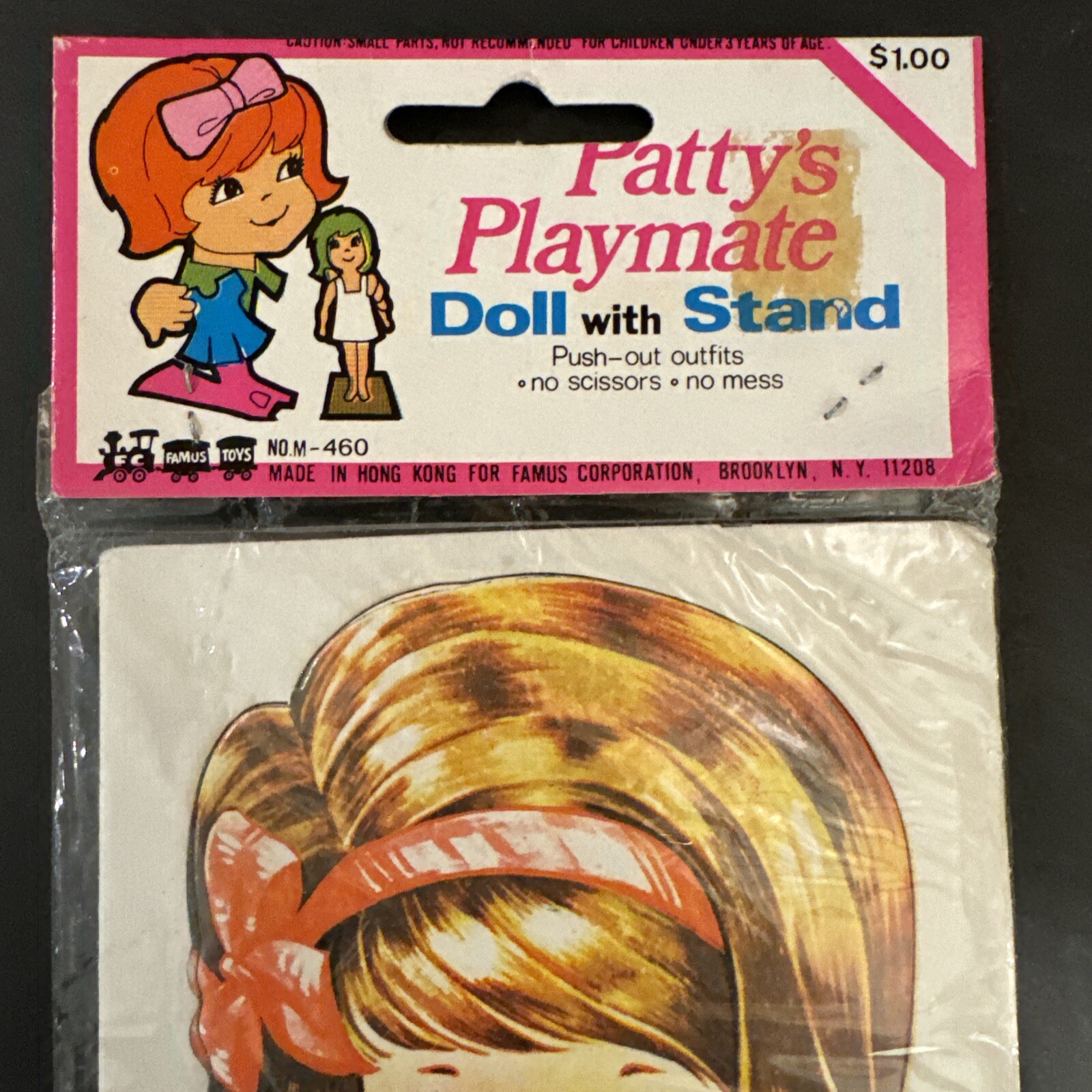 Patty's Playmate Vintage Paper Doll No 460 Hong Kong F.C Famus Corp #Z513