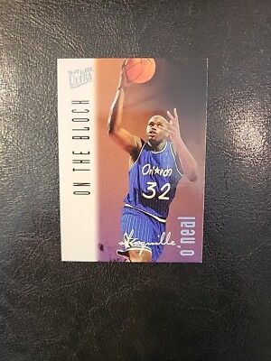 1996-97 Fleer Ultra Shaquille O'Neal On The Block Card | eBay