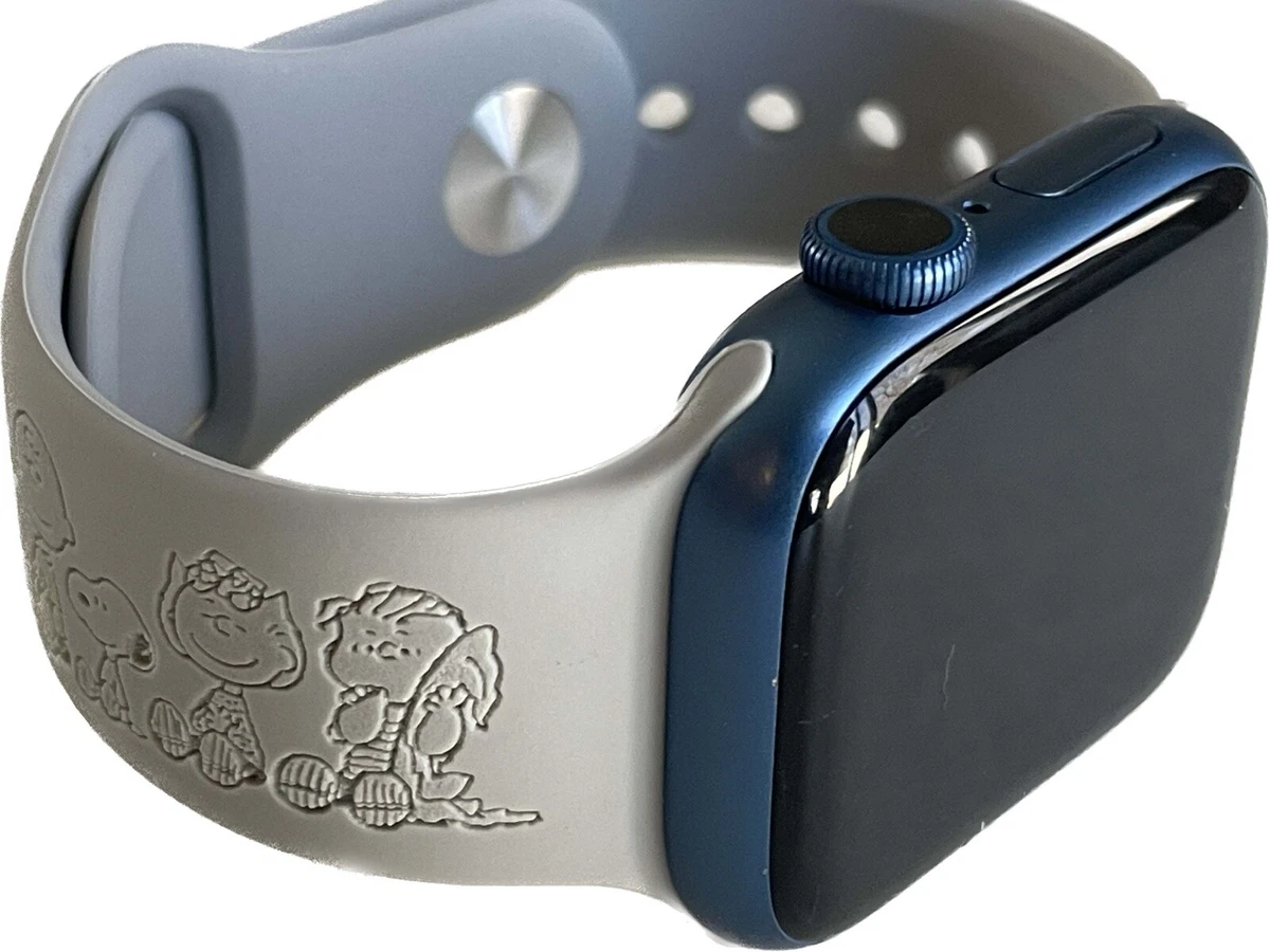 LV Engraved Silicone Apple Watch Band