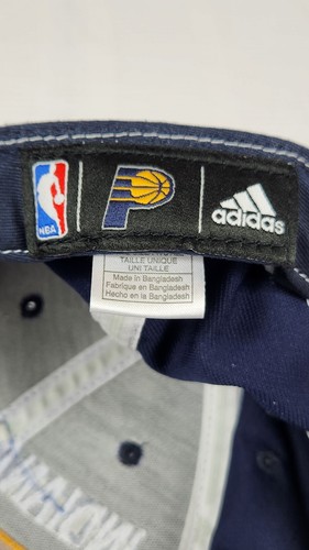NBA Indiana Pacers Adidas offizielles Team Kopfbedeckung Haken und Schlaufenverschluss - Bild 7 von 8