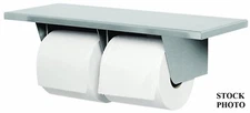 Bradley 5263-000000 BX Dual Roll Toilet Tissue Dispenser with Utility Shelf -NOS