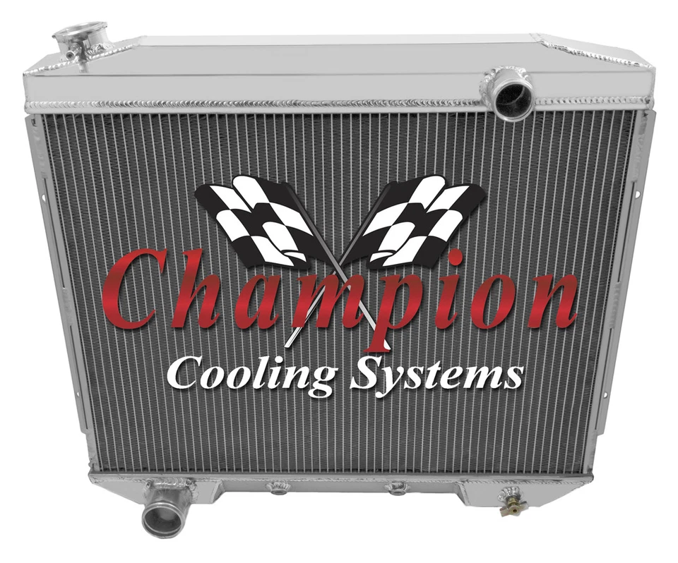 2 Row KR Champion Radiator for 1957 - 1959 Ford Courier Sedan Delivery V8 Engine - Image 3 of 4
