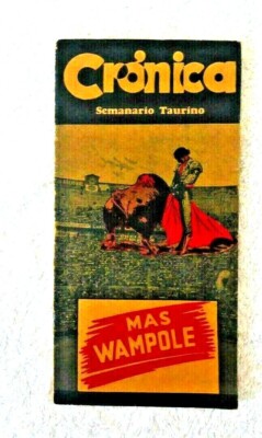VINTAGE BOOKLET MEXICO CITY BULLFIGHT PROGRAM FARES ADS 1950