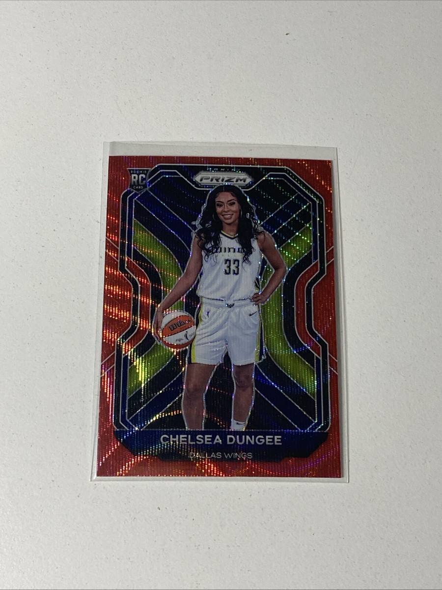 2021 Panini Prizm WNBA Ruby Wave Prizm #93 Chelsea Dungee RC Wings