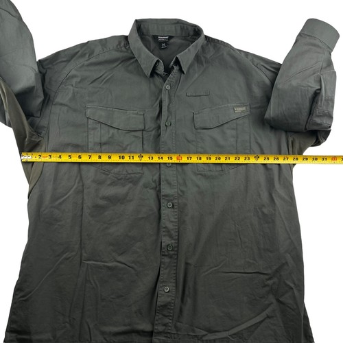 Blackhawk! Men's Green Cotton Blend Button Down Shirt • 3XL - Picture 7 of 8