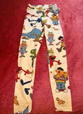 Sesame Street Elmo Cookie Monster Earnie leggings xs