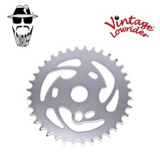 VINTAGE LOWRIDER 36T 1PC STEEL BICYCLE CRANK LOWRIDER CHAINRING 1/2 X 1/8 CHROME