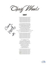 Chevy Woods Signed Autograph Shaft Song Lyric Sheet Rapper Hip Hop ACOA COA