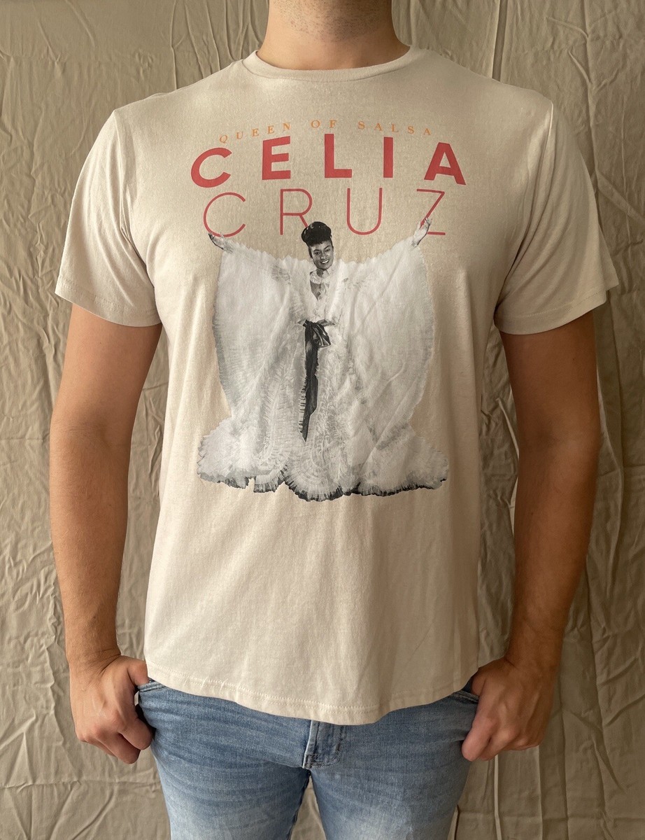 Celia Cruz By Goodie Two Sleeves Beige Size XL Queen of Salsa