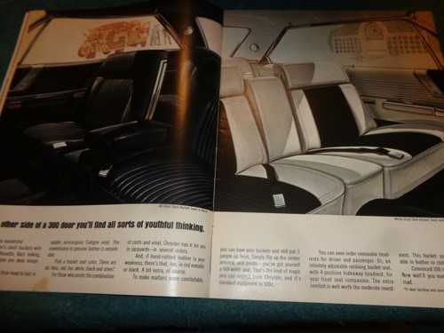 1966 CHRYSLER PRESTIGE SALES BROCHURE / LARGE ORIGINAL DEALERSHIP CATALOG - Picture 5 of 12