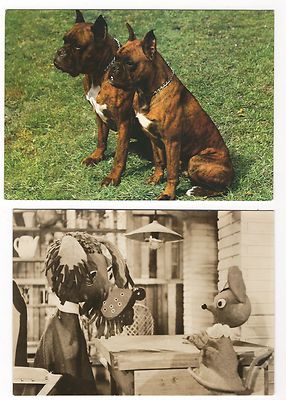 6/370  AK SANDMANN SCHNUFFEL PIEPS HUND MAUS BOXER unbeschrieben