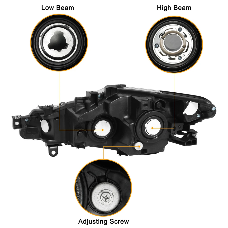 Faros halógenos negros para Nissan Murano 2009-2014 faros transparentes izquierda+derecha Foto 3 de 4