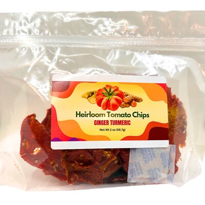 Tomato Chips, Natural Veggie Snack, Non-GMO Vegetable Crisps
