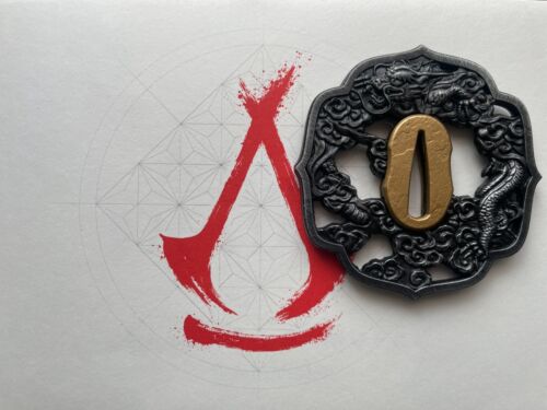 Noe's Katana Tsuba Assassin's Creed Shadows Collector's Edition Original Metal - Picture 2 of 2