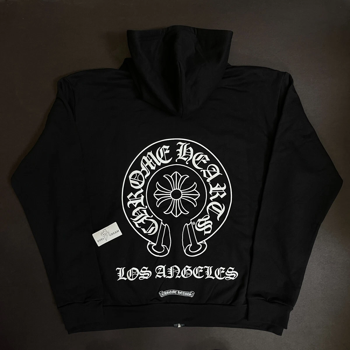 New DS Chrome Hearts Horseshoes logo LA black Zip Hoodie L Matty