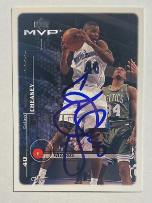 Calbert Cheaney Signed 1999 Upper Deck #177 Card Washington Wizards NBA RAD