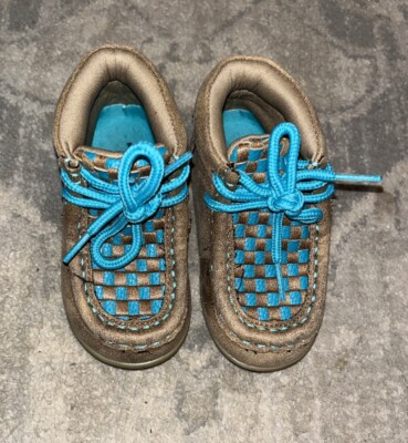 TWISTER Chukka Boots Baby Toddler Sz Basketweave Shoes