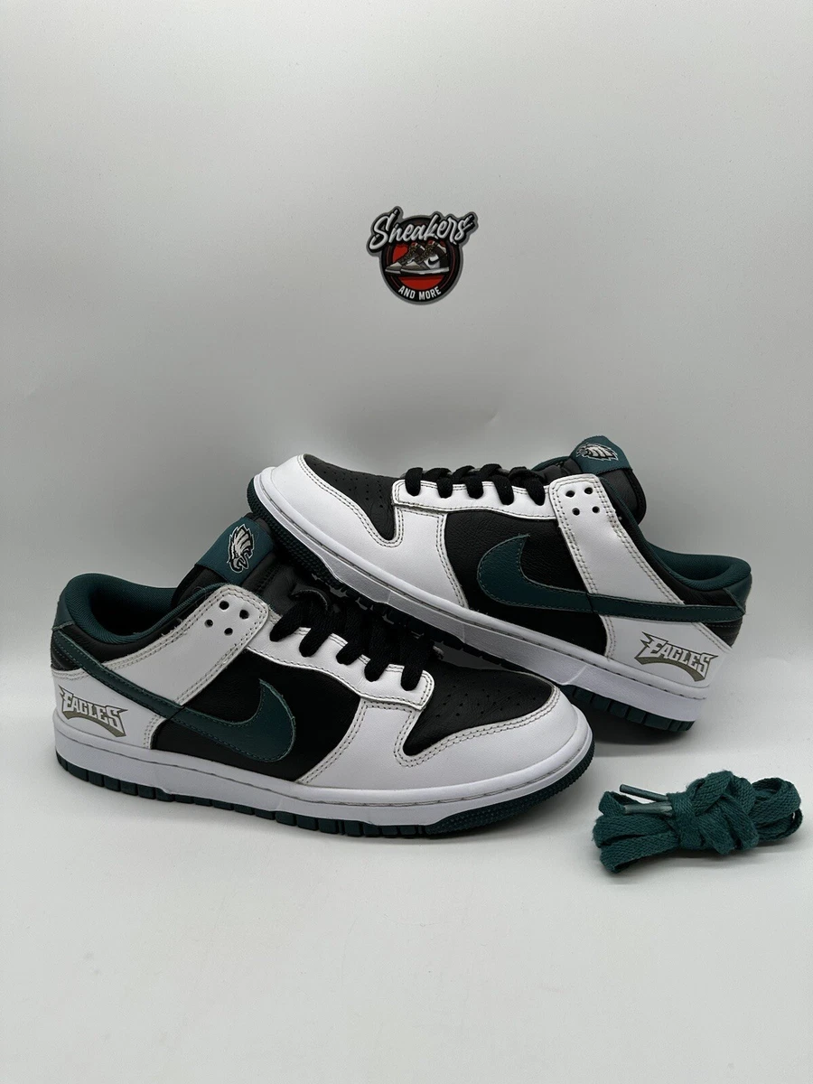 verkiezing niet verwant gelijkheid Nike Dunk SB Low Philadelphia Eagles NFL ID Green White Black Panda Size 8  | eBay