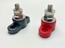 Red Black Junction Block Power Post Set Insulated Terminal Stud 516 Stainless Red Black Junction Block Power Post Set Insulated Terminal Stud 516 Stainless