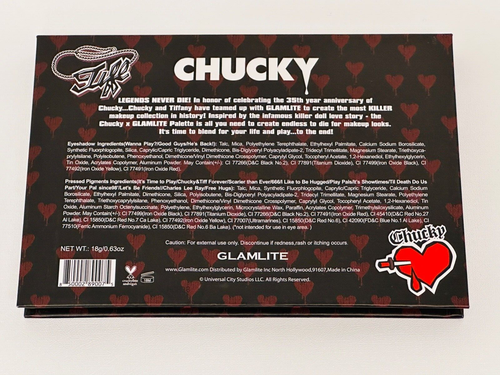 Chucky Doll Glamlite Eyeshadow Palette CRAZY IN LOVE Limited Edition NEW - Picture 12 of 12