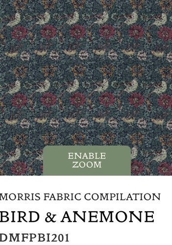 Tende William Morris & Co Bird & Anemone DMFBI201 cucite a mano tutte le col - Foto 8 di 10
