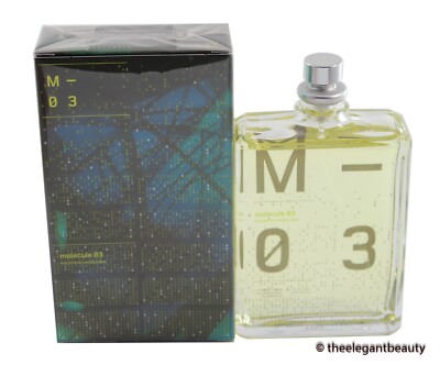 Molecule 03 by Escentric Molecules 3.4oz/100ml Edt Spray UNISEX New In Box