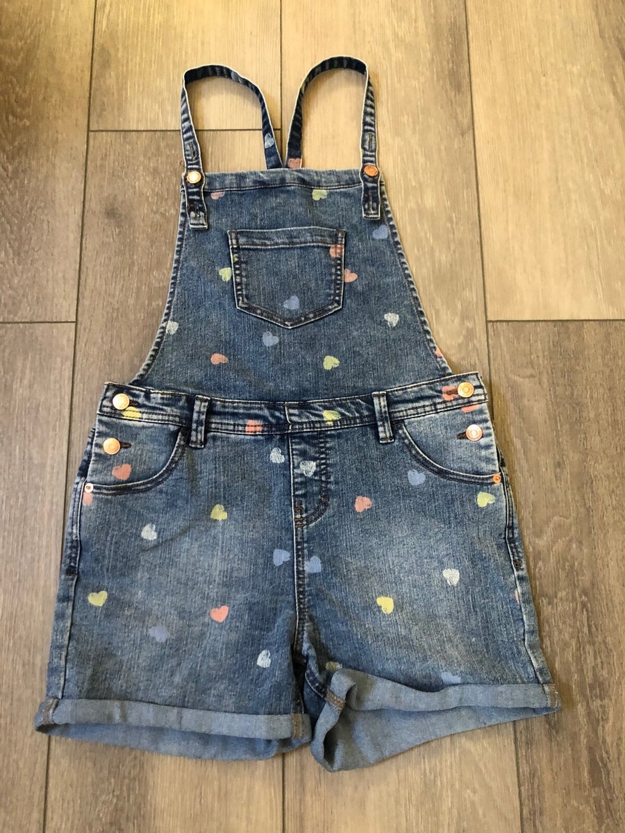 Cat & Jack Girls Heart Print Blue Jeans Denim Overalls Large L 10 - 12 | eBay cat-jack-girls-heart-print-blue-jeans-denim-overalls-large-l-10-12-ebay