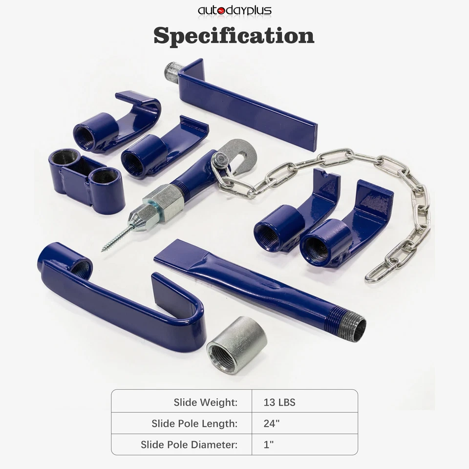 13LBS Slide Hammer Dent Puller Auto Body Dent Repair Bearing Axel Set - Image 4 of 4