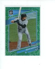 2021 Panini Donruss Optic Green Dragon Prizm #139 Brian Anderson #d 58/88