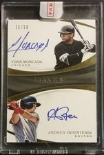 2017 Immaculate YOAN MONCADA & ANDREW BENENTENDI Dual Auto Rookie /99