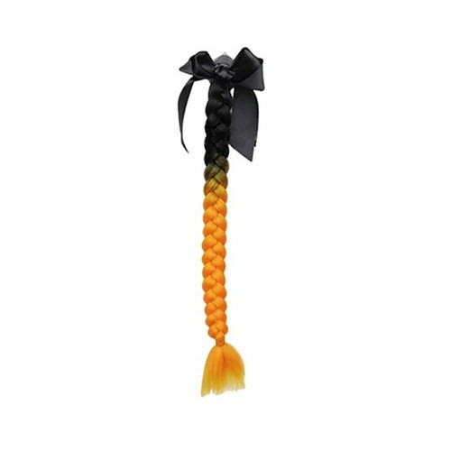 Motorcycle Helmet Decoration Braid Bow Wig for Helmets Ponytail with Sucker Bow - Afbeelding 14 van 23