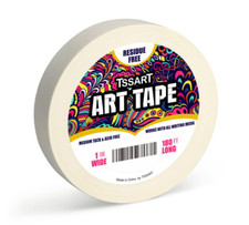 White Art Tape Medium Tack - Masking Artists Tape For Drafting Art Wat