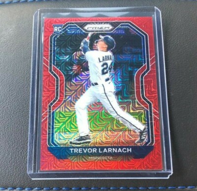 2021 Panini Prizm Trevor Larnach Rookie Red Mojo Prizm Parallel 068/149