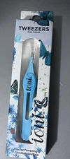 Blue Tweezers With Thicker And Better Gripping And Precise Handling