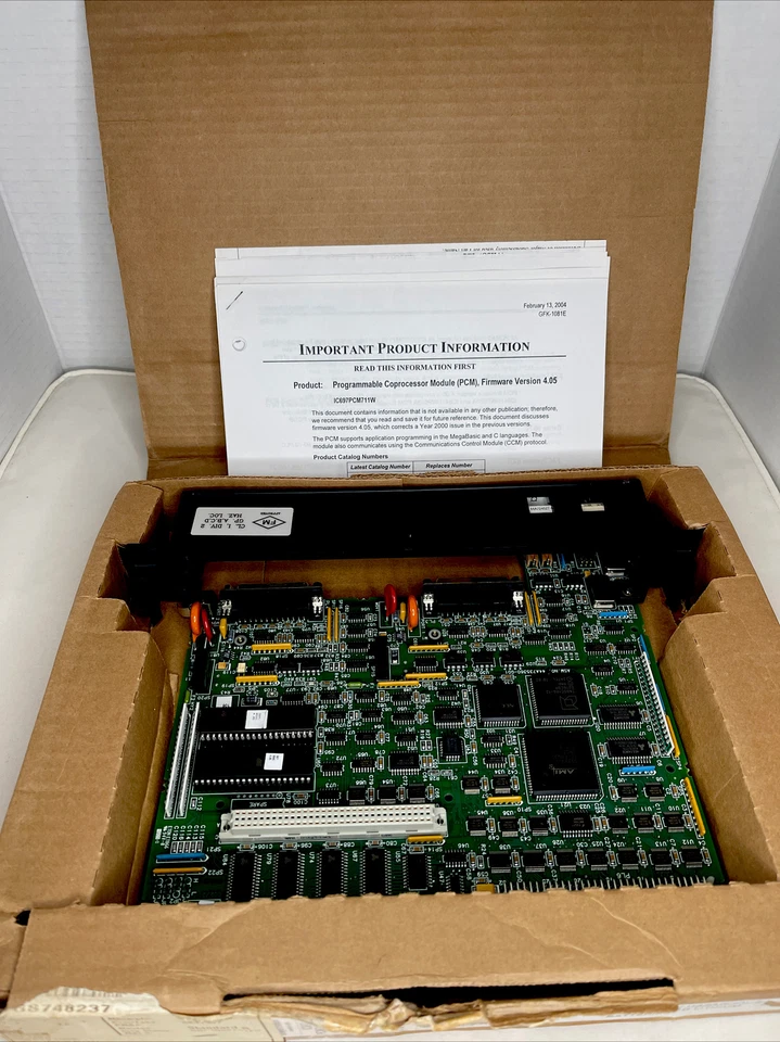 Módulo coprocessador GE FANUC IC697 IC697PCM711X PCM711 novo caixa aberta - Imagem 4 de 4