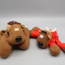2 Vintage Rodney the Reindeer Plush 1979 Hallmark 4 inch Christmas Stuffed Toy