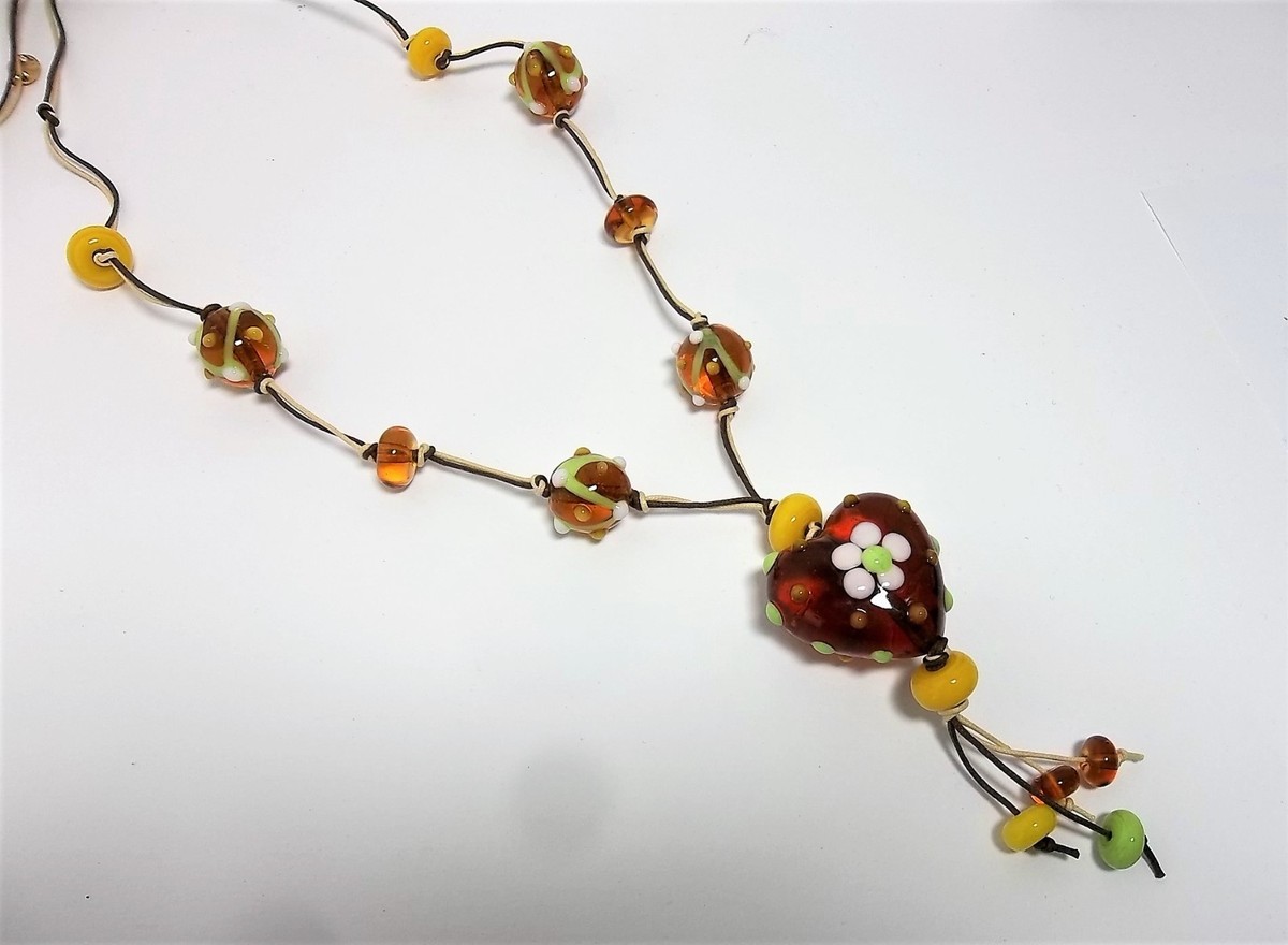 Collana Donna Antica Murrina Vetro di Murano Made in Italia Art vn 117