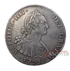 CARLOS IV 8 Reales 1793 Potosí PR - MBC