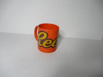 Reese's Coffee Cup Mug Orange By Galerie 10 oz Fast Nice cup TEA CUP