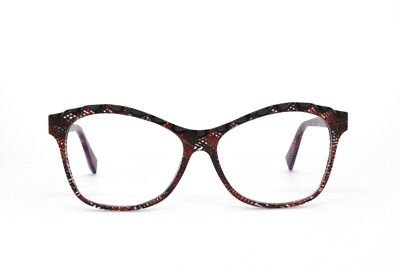 ALAIN MIKLI EYEGLASSES RED BLACK NEW 57-15-140 ZQ-1051 | eBay