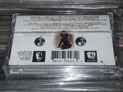 NOTORIOUS B.I.G. BORN AGAIN USA ED 1ST PRINT CASSETTE TAPE HYPE STICKER SEALED M - Picture 2 of 4