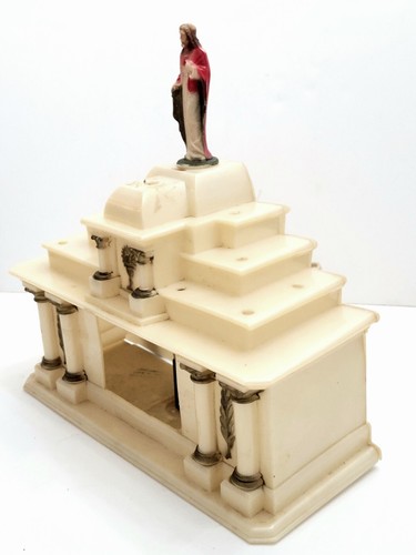 Vintage GLOLITE Last Supper Jesus Altar LIGHTED in ORIGINAL BOX WORKING NO MUSIC - Picture 12 of 24