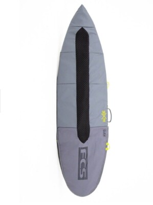 Surfboardtasche FCS Day Allzweck Surfboard Abdeckung - Anthrazitgrau - 6 Fuß 3 - Brandneu