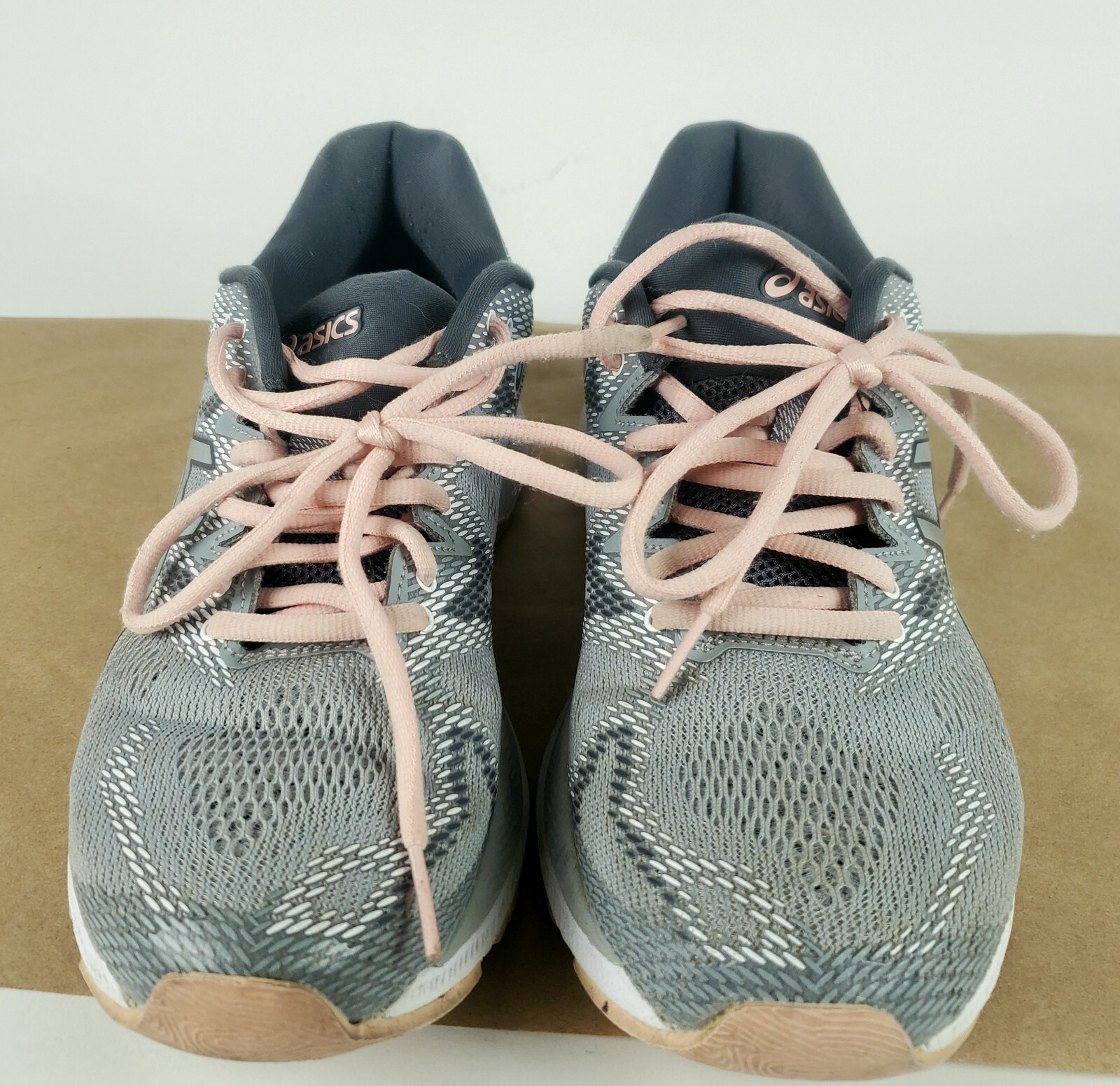 Asics Gel-Nimbus 20 T851N (D) Women's Running Shoes Gray Pink Size