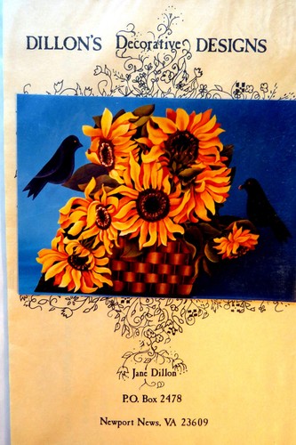 JANE DILLON SUNFLOWER FIRESCREEN PATTERN PACK ACRYLIC - Picture 2 of 3