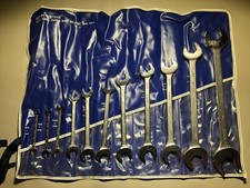 Bonney Tools Usa 11pc Double Open-end Metric 6mm To 32mm Wrench Set W Kit Bag