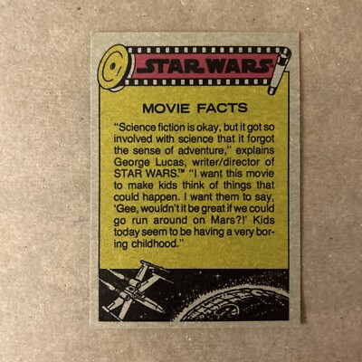 1977 Topps Star Wars Movie Card #33 | eBay